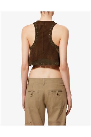 Gilet Kelby Senza Maniche Asimmetrico In Patchwork ISABEL MARANT | GI0091FAD2E04I50BZ